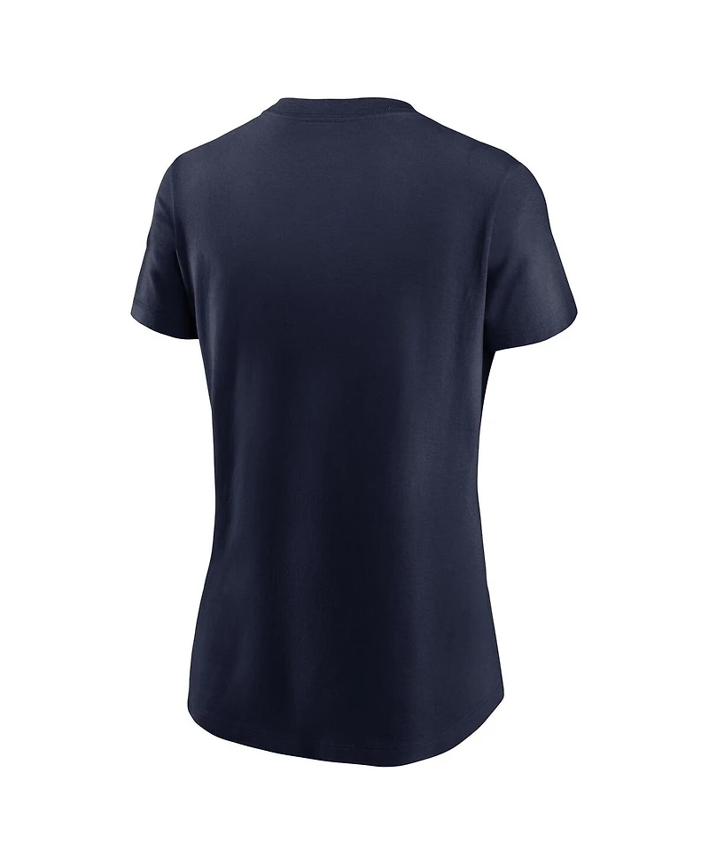 Jordan Women's Navy Michigan Wolverines Local Script T-Shirt