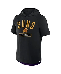 Fanatics Men's Black Phoenix Suns Pass Legend Raglan Hoodie T-Shirt