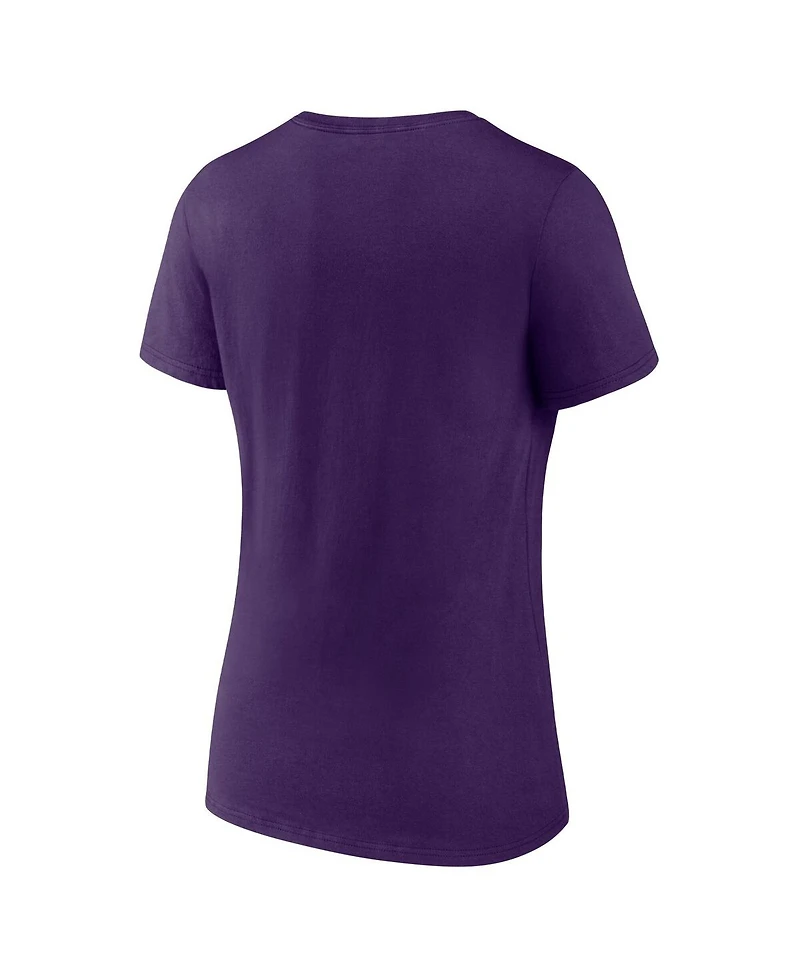 Logo Athletic Women's Purple Phoenix Suns Unrivaled V-Neck T-Shirt