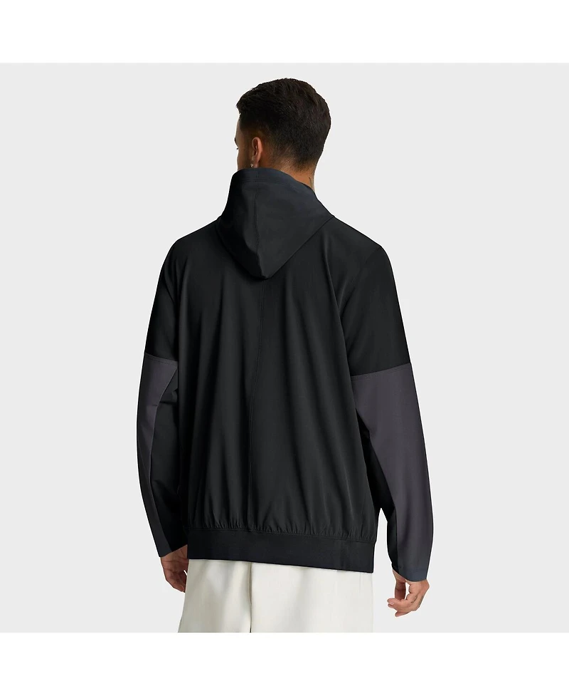 Nike Men's Black Las Vegas Raiders Sideline Anorak Half-Zip Hoodie Jacket
