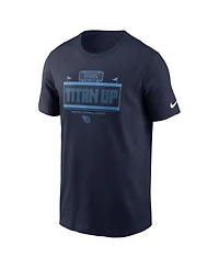 Nike Men's Navy Tennessee Titans Primetime Local Essential T-Shirt