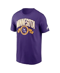 Nike Men's Purple Minnesota Vikings Rewind Front and Back Hit Essential T-Shirt