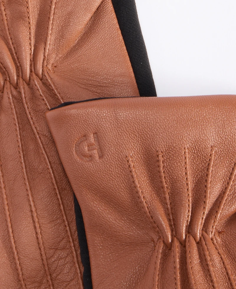 Cole Haan Women's Leather Points Stretch Gloves