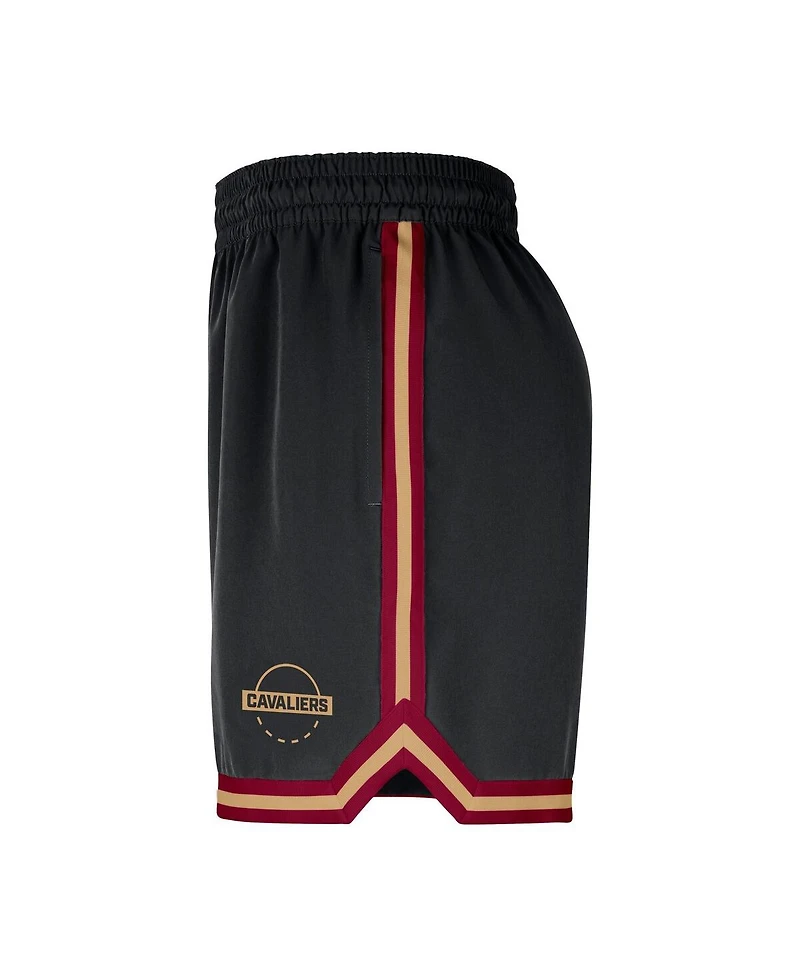 Nike Men's Black Cleveland Cavaliers Authentic Practice Dna Woven Performance Shorts