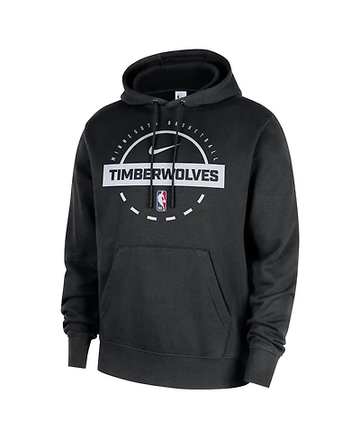 Nike Men's Black Minnesota Timberwolves 2025/26 Authentic Practice Club Pullover Hoodie