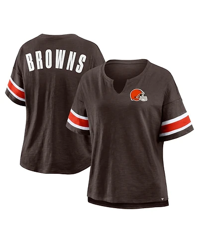 Fanatics Women's Brown Cleveland Browns Redzone Curl Route T-Shirt
