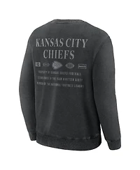 Fanatics Men's Black Kansas City Chiefs Deep Route Pullover Sweatshirt
