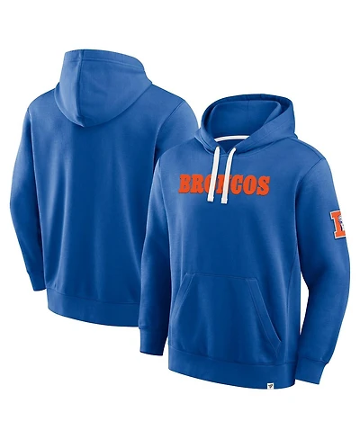 Fanatics Men's Royal Denver Broncos New Horizons Heritage Pullover Hoodie
