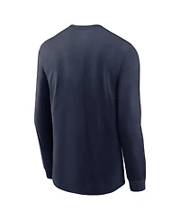Nike Men's Navy Auburn Tigers 2025 Sideline Dri-fit Long Sleeve T-Shirt