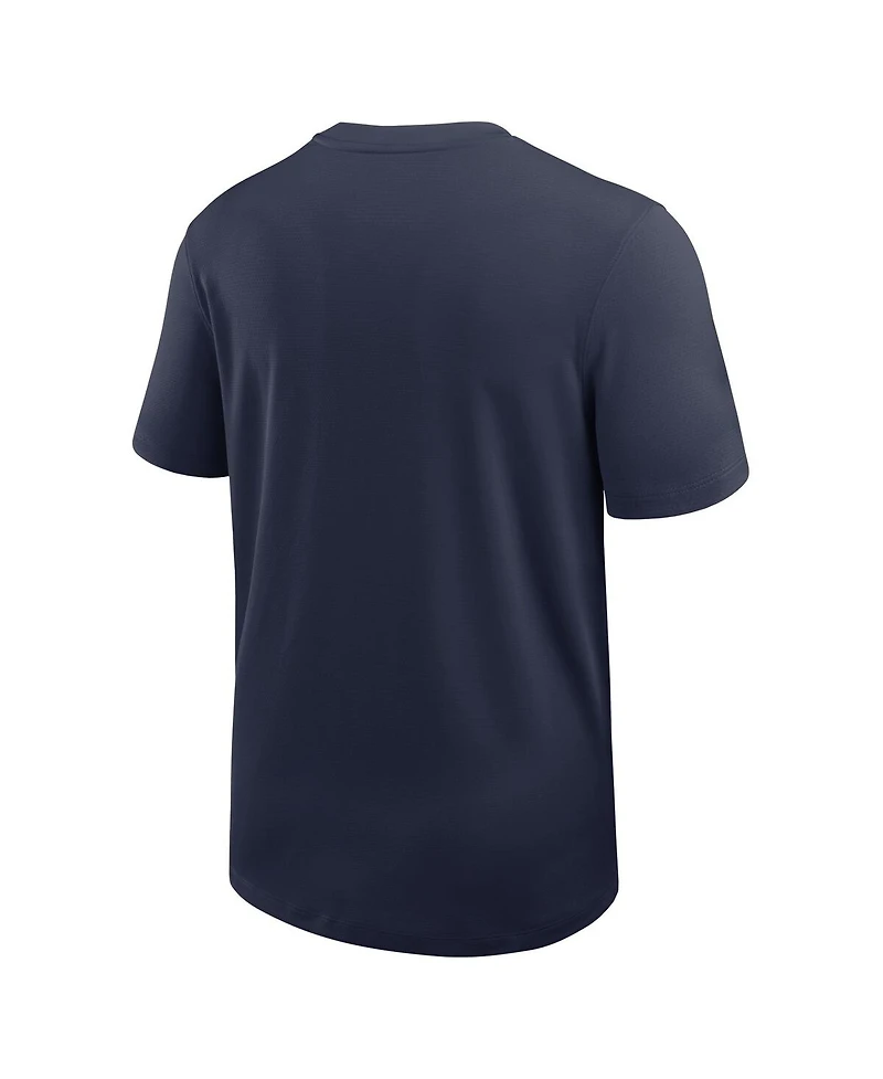 Nike Men's Navy Auburn Tigers 2025 Sideline Uv Dri-fit Coach T-Shirt