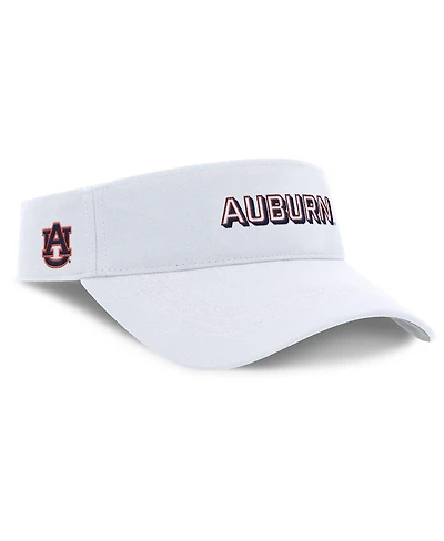 Nike Men's White Auburn Tigers 2025 On-Field Gameday Dri-fit Ace Adjustable Visor Hat