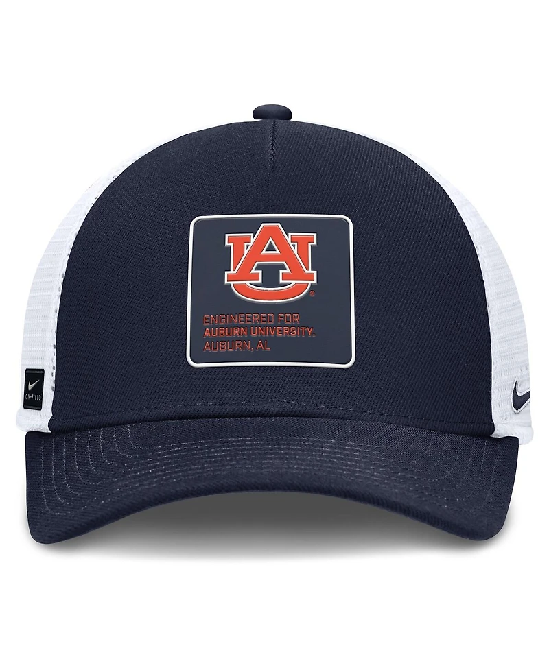 Nike Men's Navy Auburn Tigers 2025 On-Field Rise Engineered Dri-fit Trucker Adjustable Hat