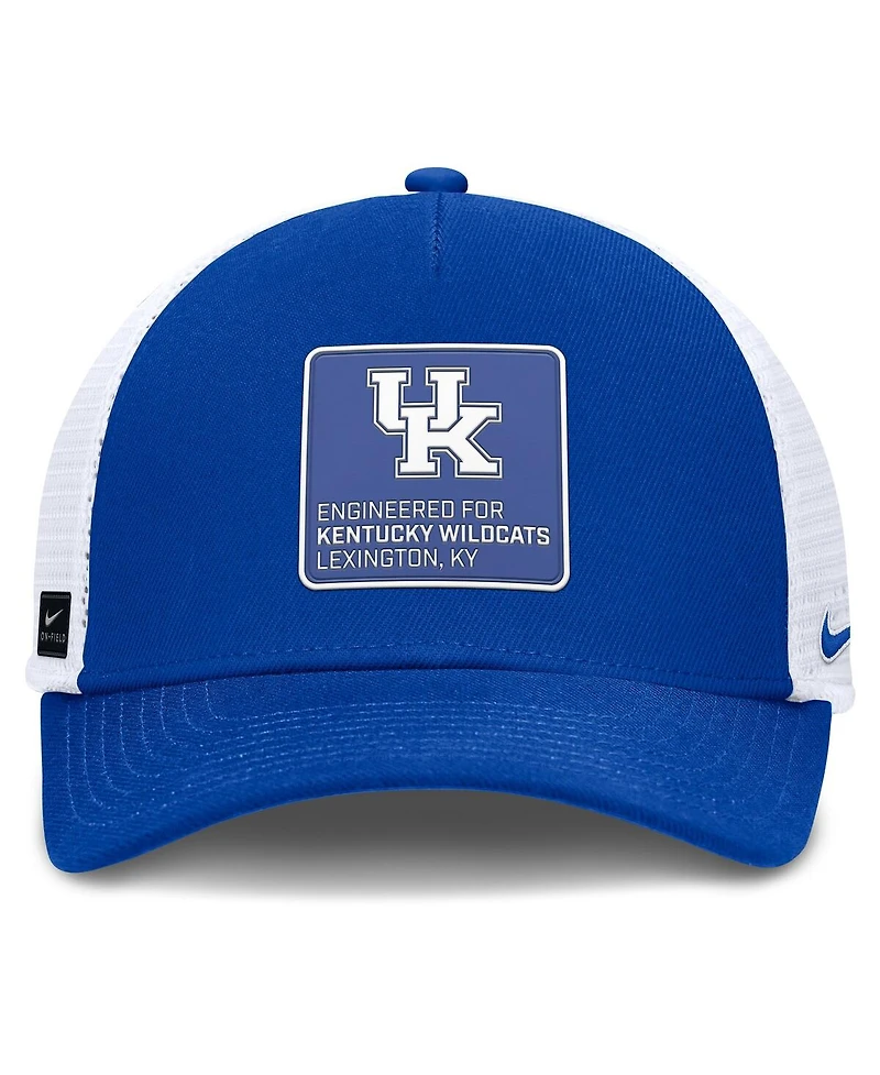 Nike Men's Royal/White Kentucky Wildcats 2025 On-Field Rise Engineered Trucker Adjustable Hat