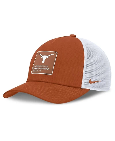 Nike Men's Texas Orange/White Texas Longhorns 2025 On-Field Rise Engineered Trucker Adjustable Hat