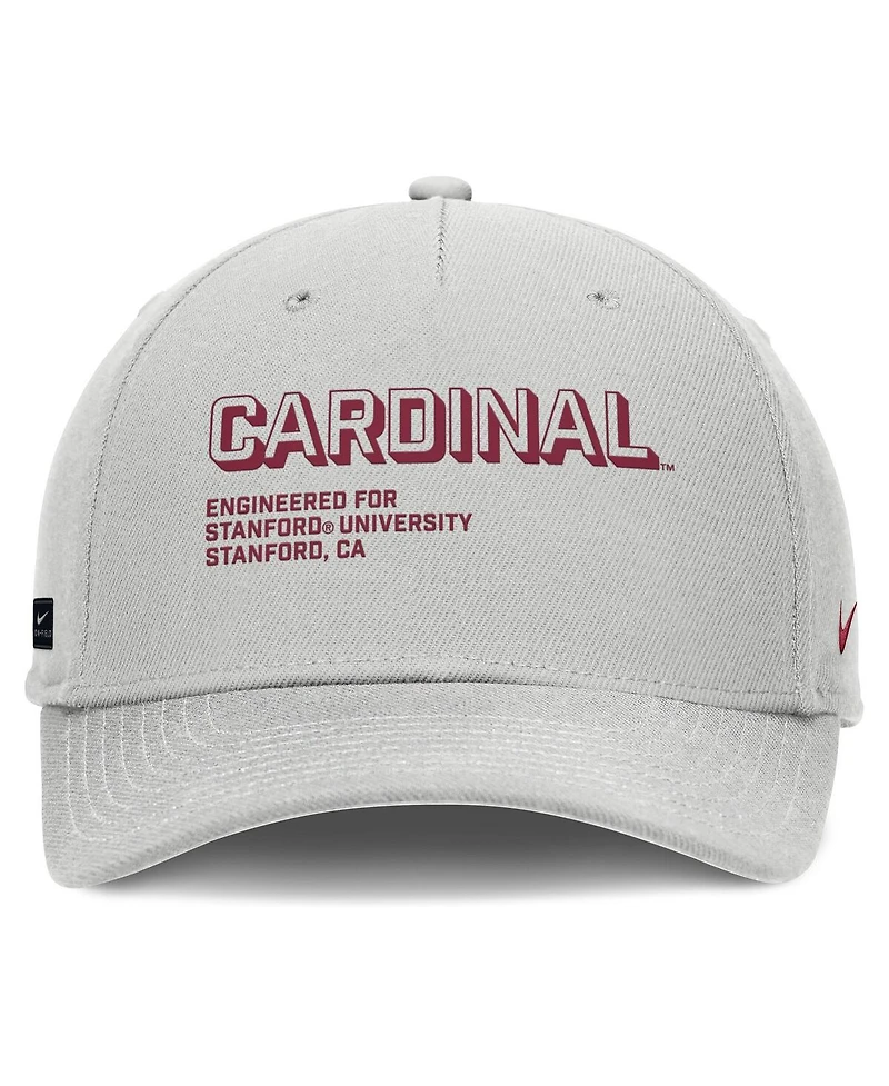 Nike Men's Gray Stanford Cardinal 2025 Sideline Dust Pinched Rise Adjustable Hat