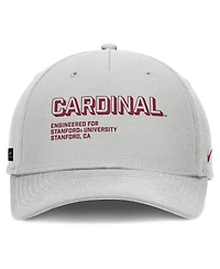 Nike Men's Gray Stanford Cardinal 2025 Sideline Dust Pinched Rise Adjustable Hat
