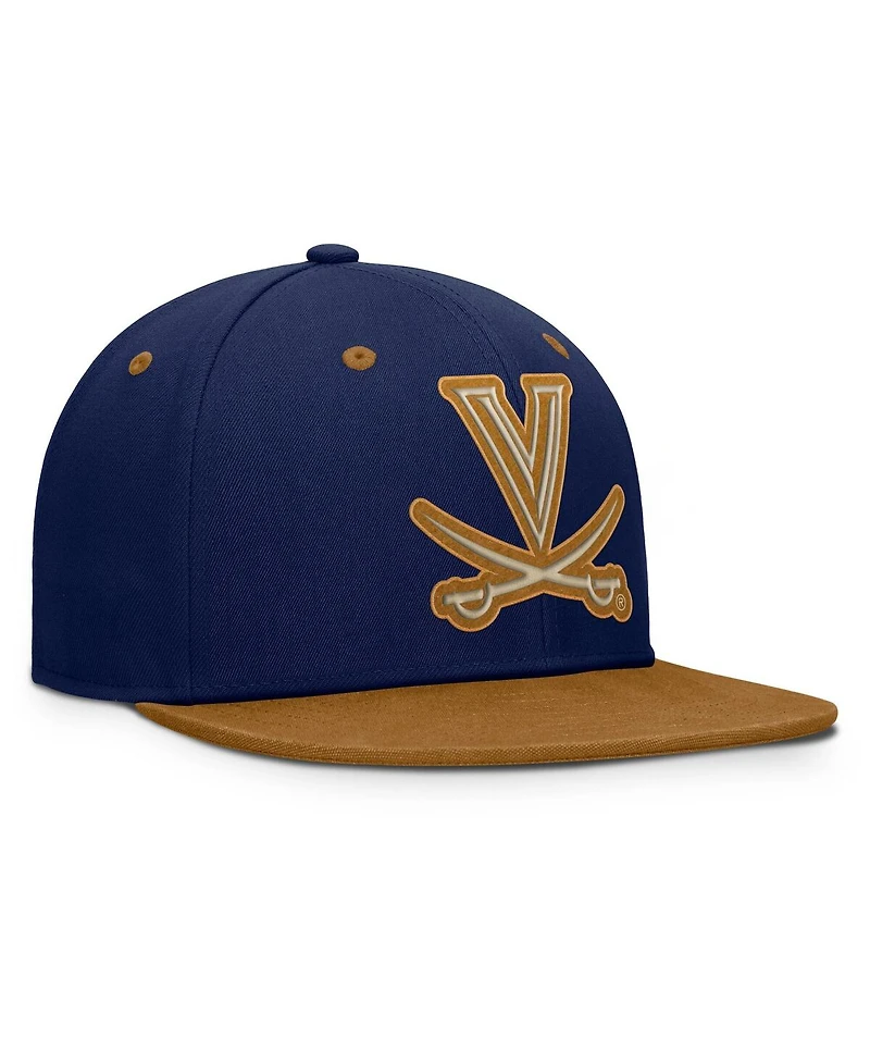 Fanatics Men's Navy/Brown Virginia Cavaliers NoBo Fitted Hat