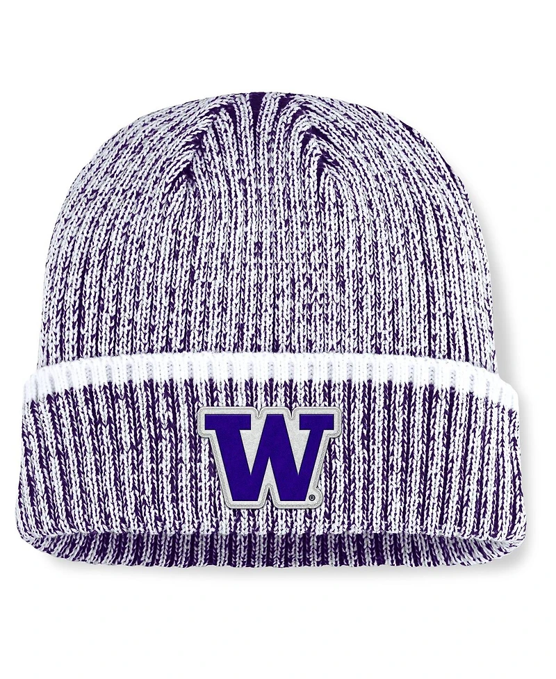 Fanatics Men's Purple/White Washington Huskies Haze Cuffed Knit Hat