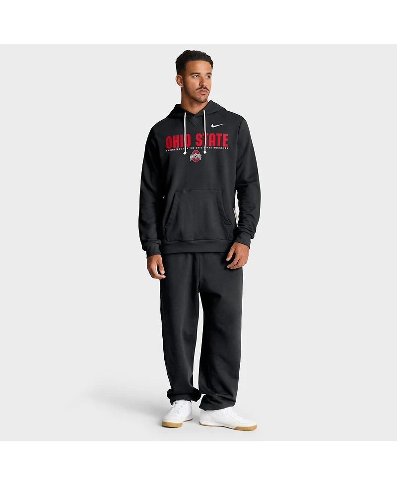 Nike Men's Black Ohio State Buckeyes 2025 Sideline Standard Issue Dri-fit Hoodie