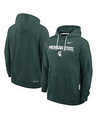 Nike Men's Green Michigan State Spartans 2025 Sideline Standard Issue Dri-fit Hoodie
