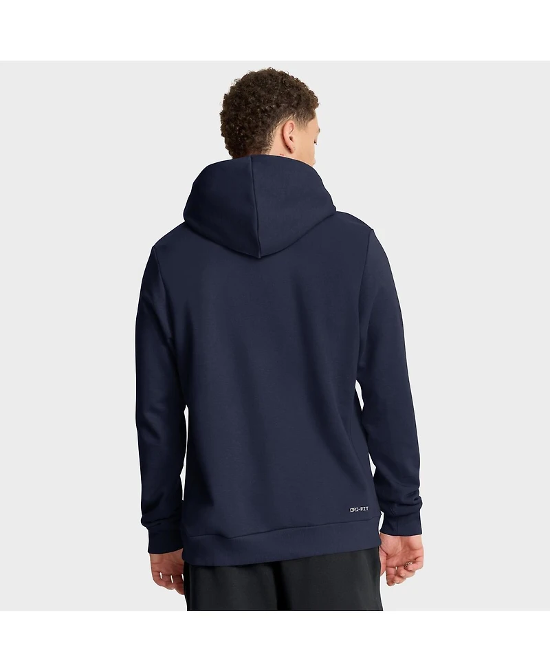 Nike Men's Navy West Virginia Mountaineers 2025 Sideline Standard Issue Dri-fit Hoodie