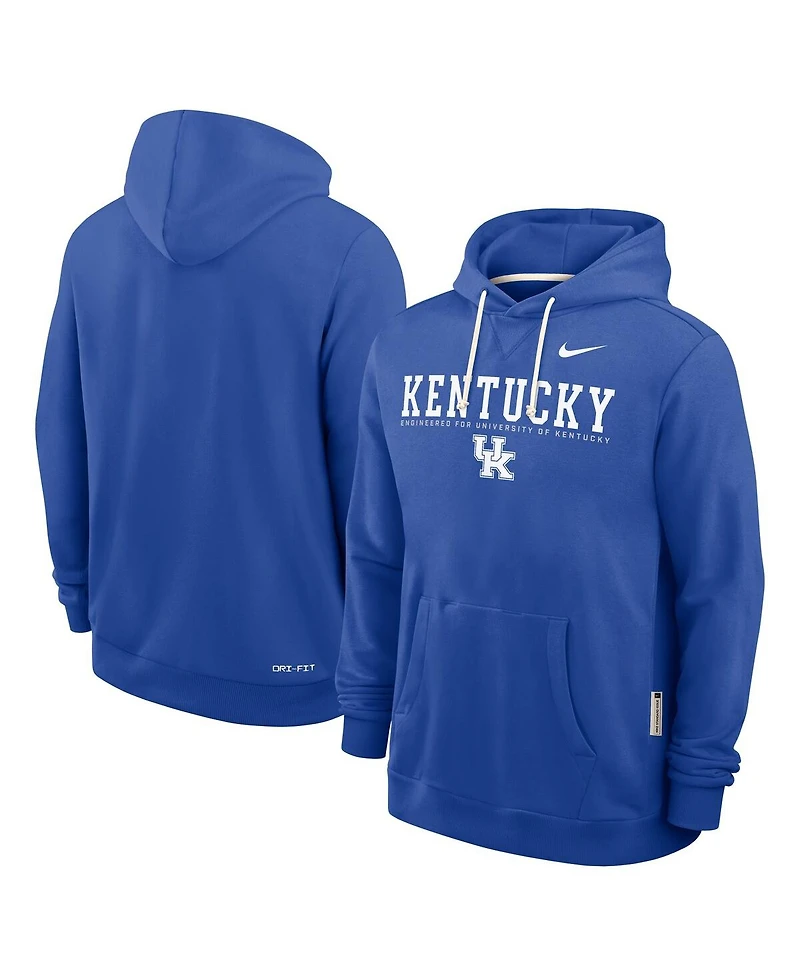 Nike Men's Royal Kentucky Wildcats 2025 Sideline Standard Issue Dri-fit Hoodie