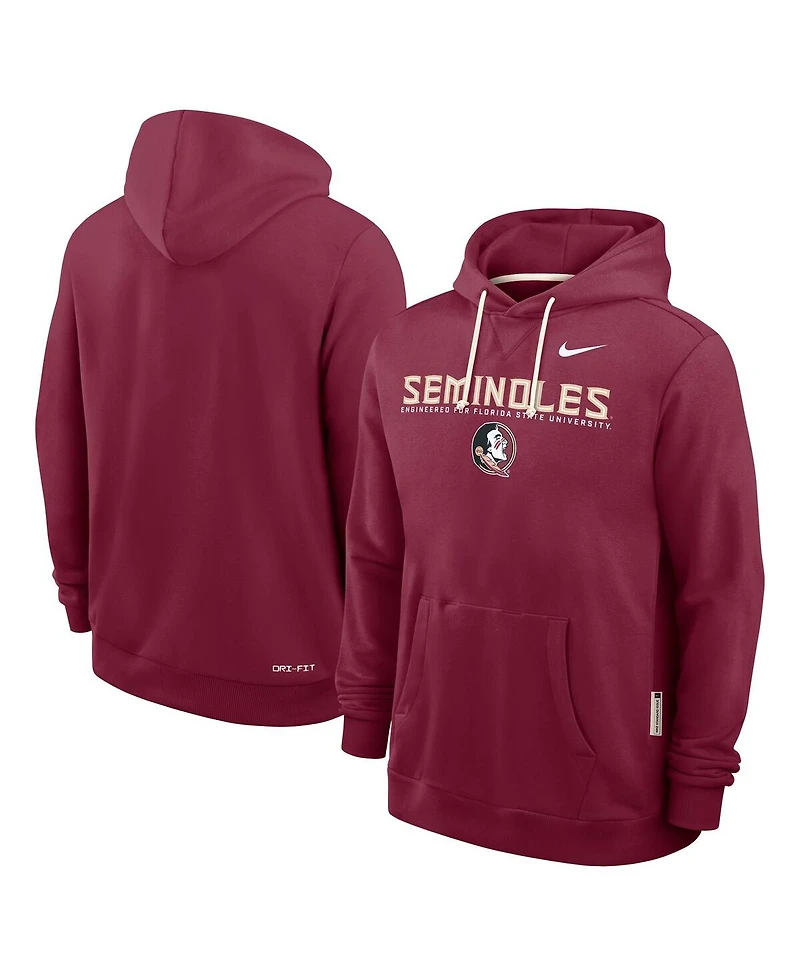 Nike Men's Garnet Florida State Seminoles 2025 Sideline Standard Issue Dri-fit Hoodie