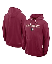 Nike Men's Garnet Florida State Seminoles 2025 Sideline Standard Issue Dri-fit Hoodie