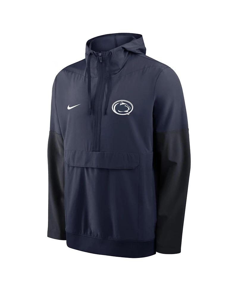 Nike Men's Navy Penn State Nittany Lions Anorak Half-Zip Hoodie Jacket