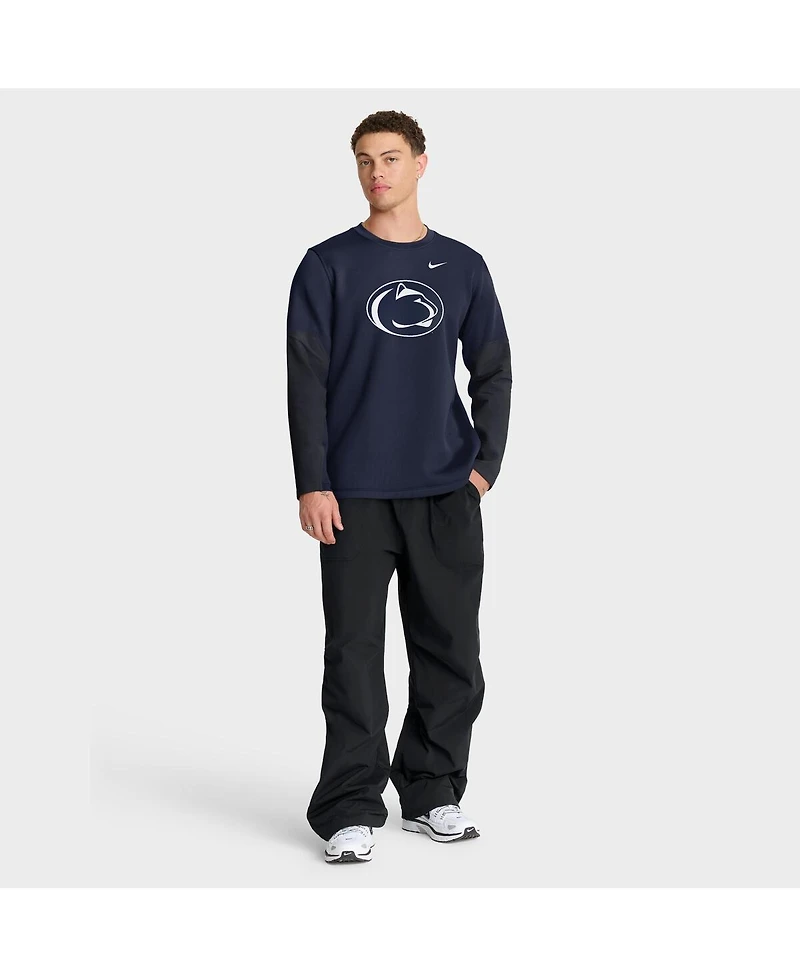 Nike Men's Navy Penn State Nittany Lions 2025 Sideline Coach Performance Long Sleeve T-Shirt