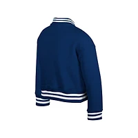 New Era Big Boys and Girls Navy Chicago Bears Chenille Applique Fleece Full-Snap Jacket