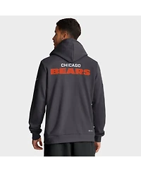 Nike Men's Anthracite Chicago Bears Sideline Standard Issue Initial Home Dri-fit Hoodie