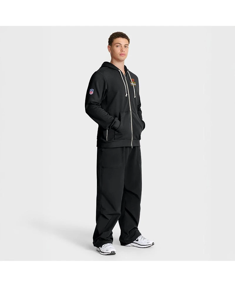 Nike Men's Black Washington Commanders Sideline Standard Issue Utility Player Dri-fit Full-Zip Hoodie