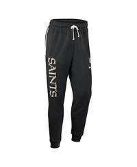 Nike Men's Black New Orleans Saints Sideline Standard Issue Ground Game Dri-fit Taper Pants