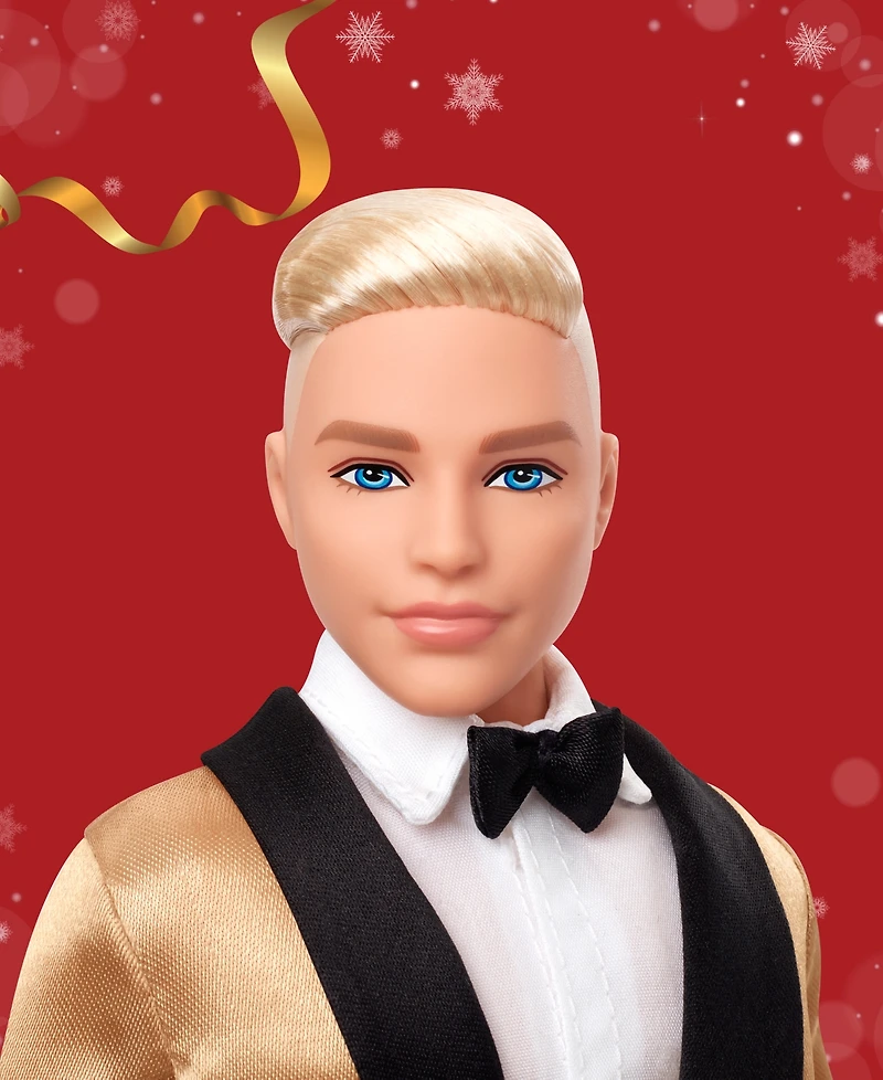 Barbie 2025 Holiday Ken Doll Blonde Hair