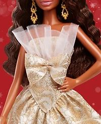 Barbie 2025 Holiday Barbie Doll Black Hair