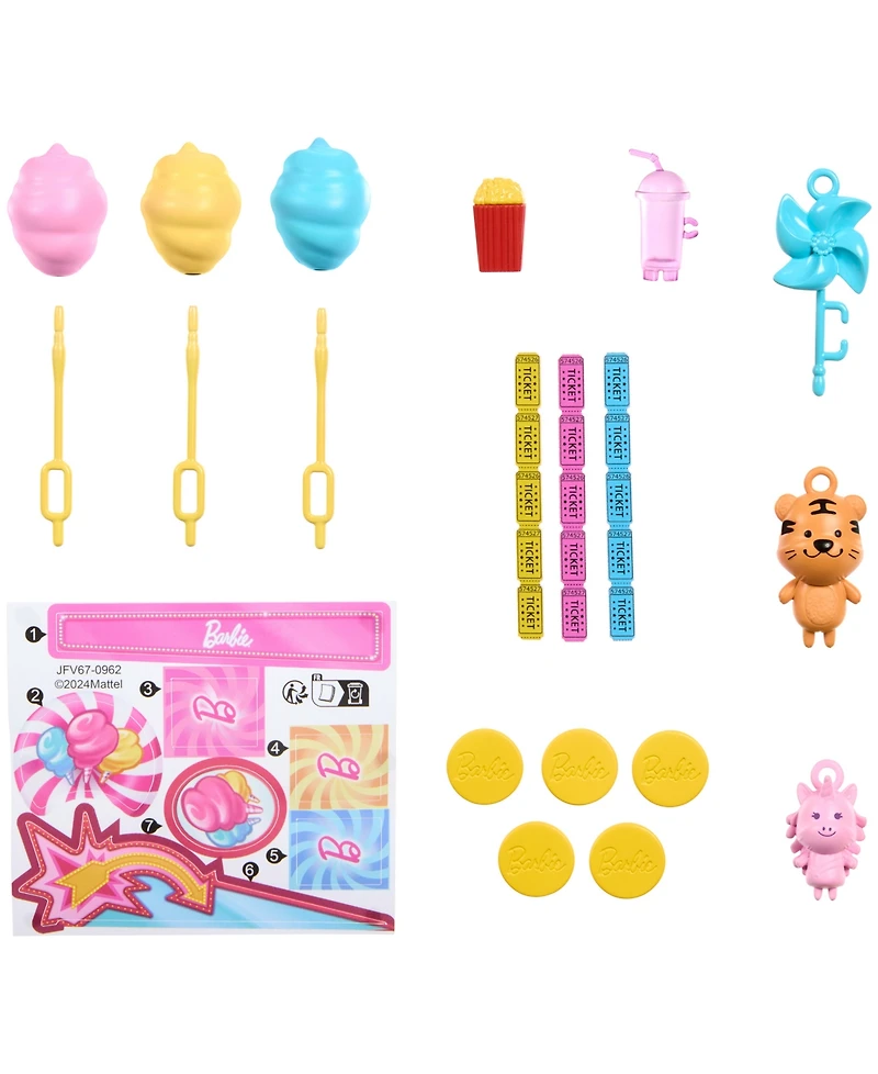 Barbie Mysteries Beach Detectives Malibu Doll Cotton Candy Game Playset and Accessories