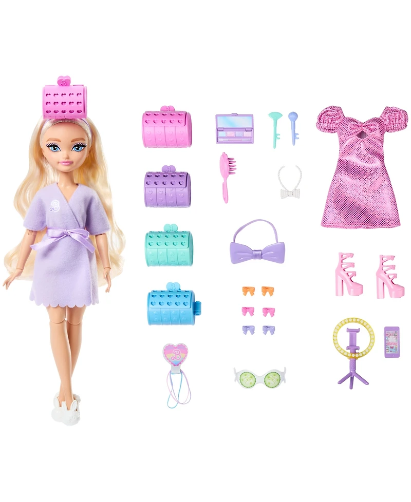Barbie Dream Besties Get Ready with Barbie Malibu Doll and Accessories