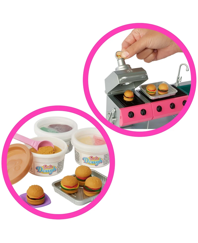 Barbie Dream Camper Playset with Roof Tent Bbq Grill
