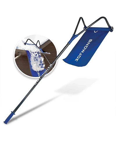 Snow Joe Roof Rake Snow Removal Tool with 28-Foot Reach and 20-Foot Debris Slide