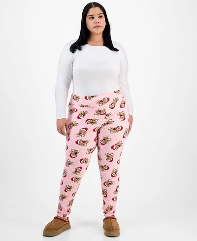 Planet Heart Trendy Plus Xmas Printed High-Rise Leggings