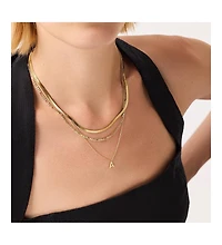 Ana Luisa Herringbone Chain Necklace - Ina