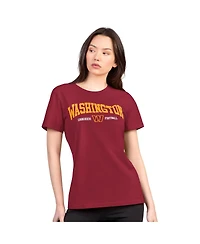 G-iii 4Her by Carl Banks Women's Burgundy Washington Commanders Super-Slim Lightweight Winning Crew T-Shirt