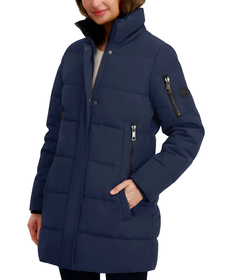Nautica Women's Faux-Fur-Trim Hooded Puffer Coat
