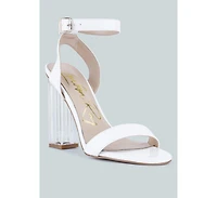 Poloma Clear Block Heel Party Sandals Women