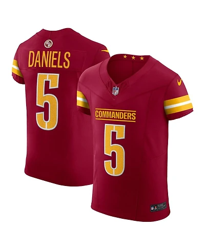Nike Men's Jayden Daniels Burgundy Washington Commanders Team Vapor F.u.s.e. Elite Jersey