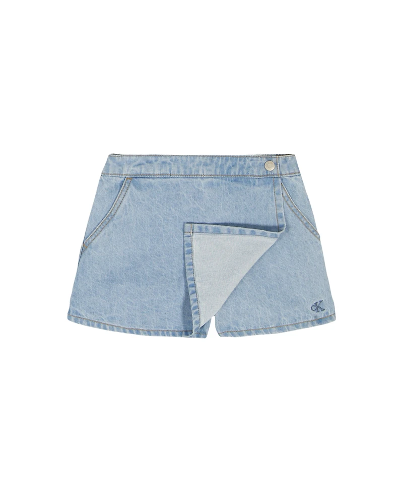 Calvin Klein Little and Toddler Girls 3-Piece T-Shirt, Vest Skirt Set