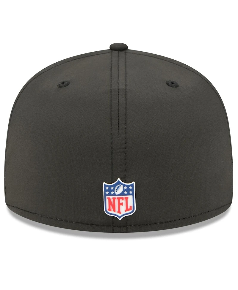 New Era Men's Black Atlanta Falcons 2025 Sideline 59FIFTY Fitted Hat