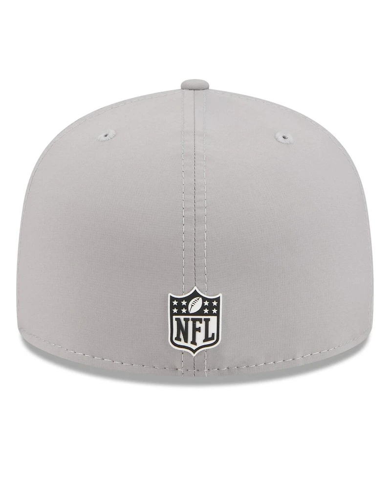 New Era Men's Gray Atlanta Falcons 2025 Sideline 59FIFTY Fitted Hat