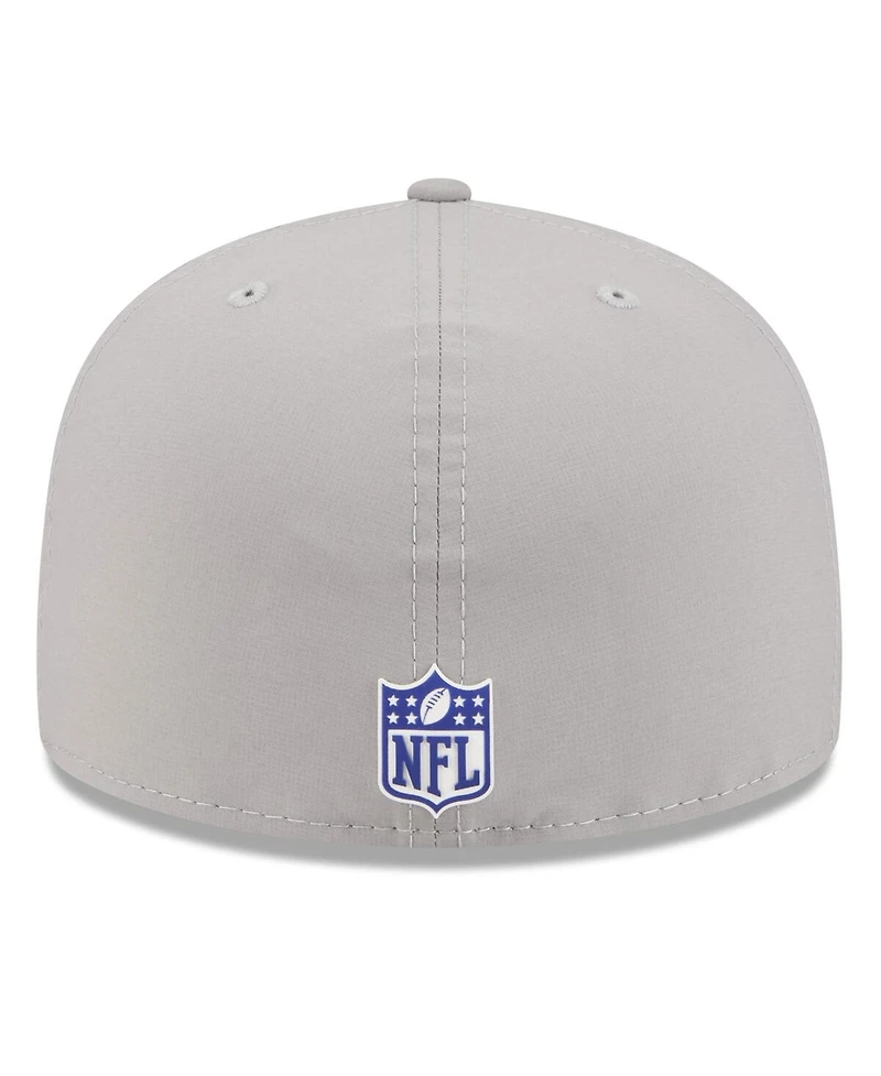 New Era Men's Gray Buffalo Bills 2025 Sideline 59FIFTY Fitted Hat